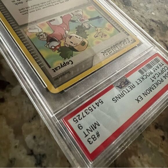 PSA 9 Mint Copycat 2004 EX Team Rocket Returns #83 - Picture 3 of 3